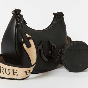 True religion LOGO STRAP HOBO BAG